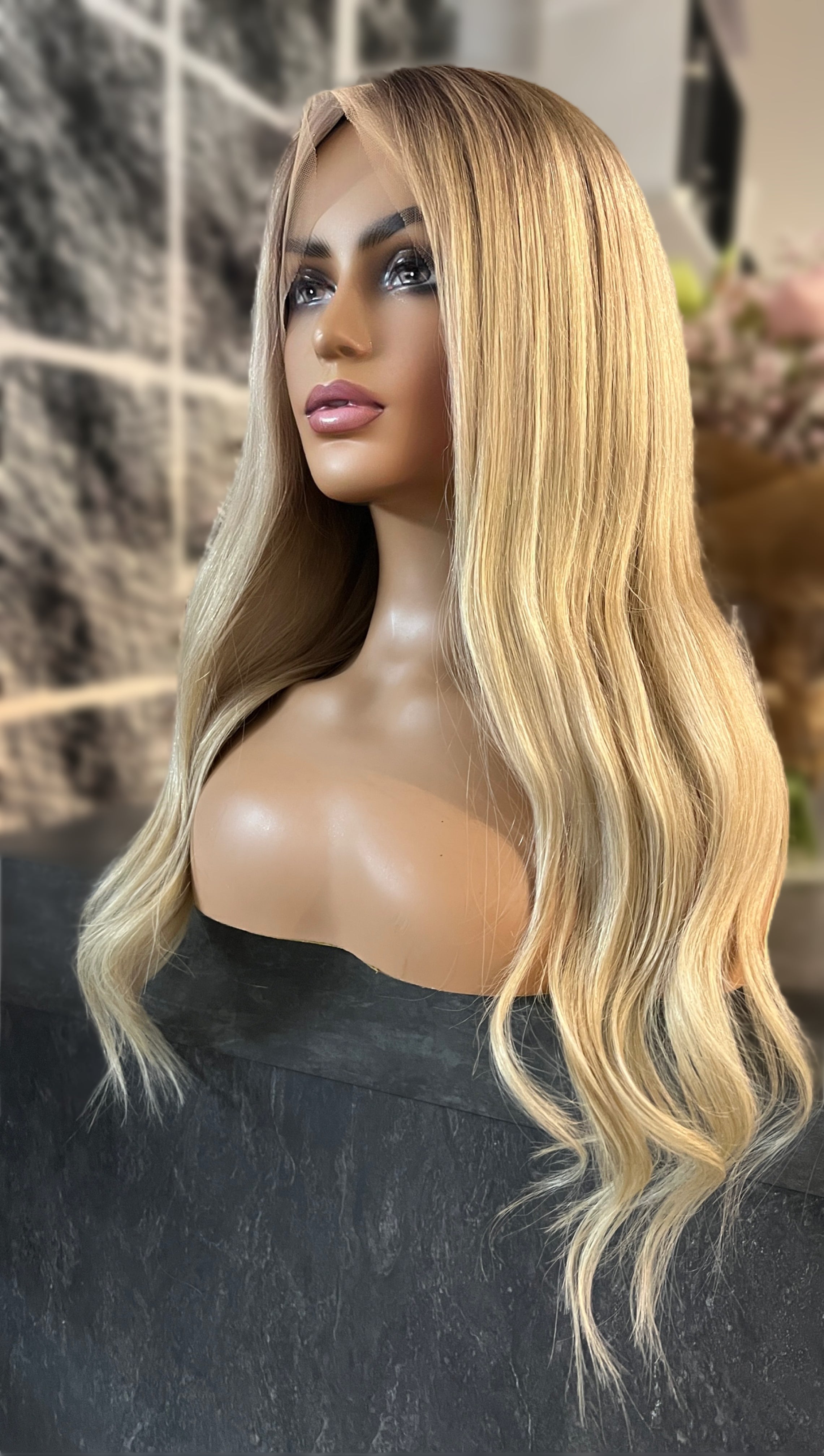 full lace echthaar perucke